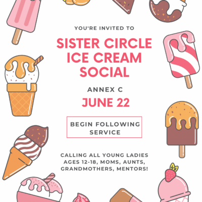 Sister circle ice cream social